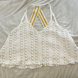 Free people crocheted crop